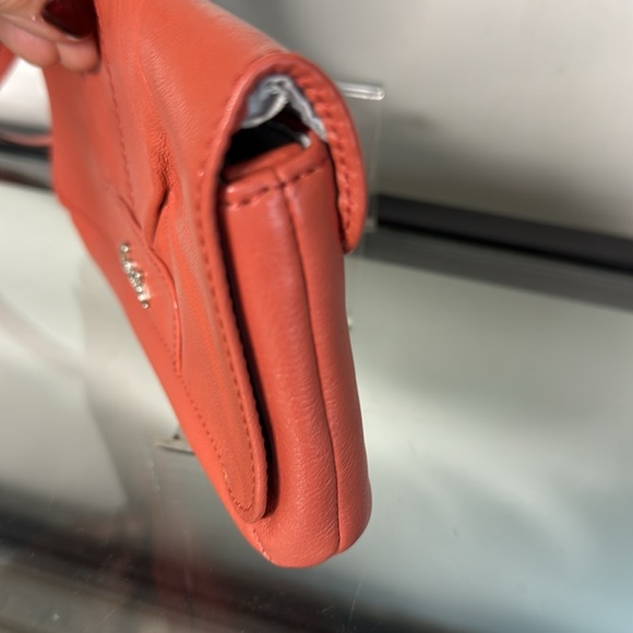 Coach Ashley Flap Leather Wristlet LIKE NEW